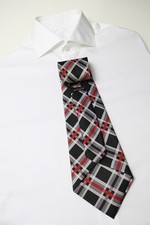 TREND COLLECTION Krawatte Herren Einheitsgröße Schwarz Plaid Spitz