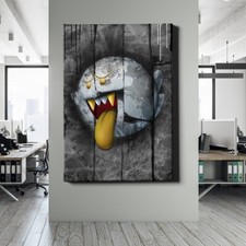 ✅WANDBILD LEINWAND,  ACRYLGLAS MARIO BOO GEIST GHOST CARTOON WANDDEKO PREMIUM