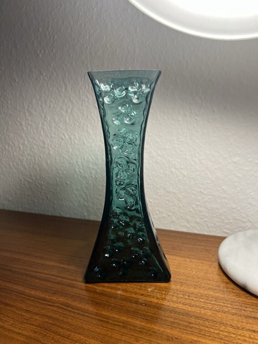Vintage glasvase blau türkis - vintage,