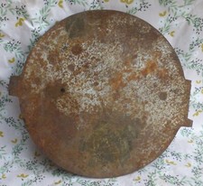 alte runde Ofenplatte ?  Omas Kochmaschine Eisen Herdplatte Feuerherd rund ?+