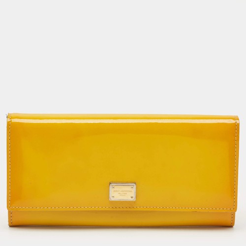 Dolce gabbana gelbe lackleder - gabbana,