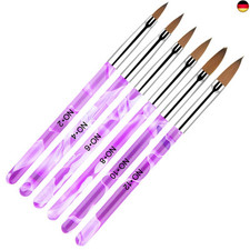 AvoDovA 6 Stück Pinselset für Nailart, Acryl Gel Nagel Pinsel Set, Nail Art N