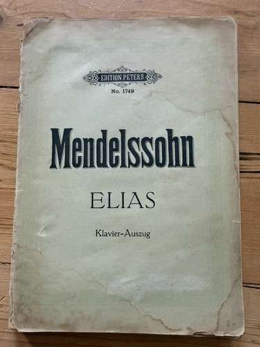 Mendelssohn oratorium elias - oratorium,