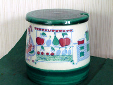 Deckeldose Keramik  Honigtopf Marmelade Zucker  vintage 70er Schramberg