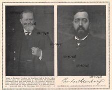 Arthur von Gwinner - Bernhard Dernburg - 1910 - Historische Aufnahme ~16x13cm