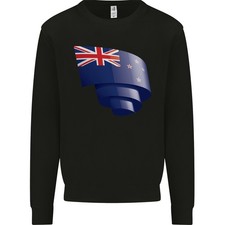Krause New Zealand Flagge Zealander Kiwi Tag Kinder Sweatshirt Pullover
