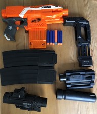 Nerf Elite Stryfe + Trommelmagazin, 6Darts, Konvolut tolles Zubehör!!!!