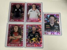 Panini PDC Premier League 2025 Pink Cracked Ice Lot Wade, Part, Whitlock etc.