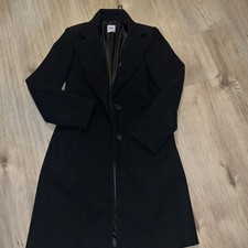 Mantel, Zara 100 Prozenten Polyester, Schwarz Winter, Herbst Frühling, Damen