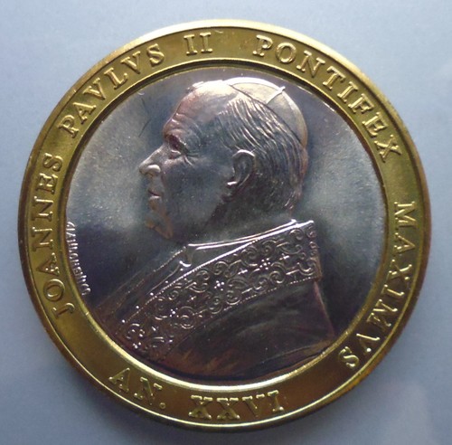 Medaille papst johannes paul - papst,