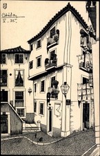 Künstler Ak Canelas, Alfama Lisboa Lissabon Portugal, Largo de S.... - 3711758