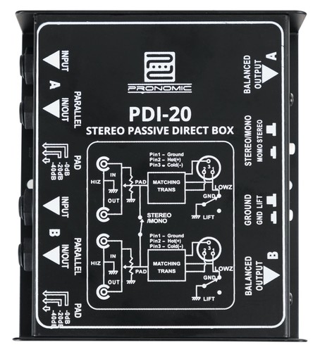Passive stereo box - passive, mit