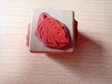 Heindesign - Stempel - Holzwürfel 4 in 1 (3,2x3,2x3,2 cm) - 2x Blätter / Blüten