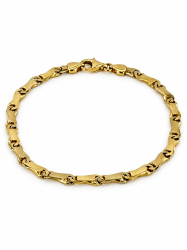 Armband 585 14k gold - armband, bicolor