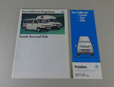 Prospekt + Preisliste VW Bus T4 California Coach / Tour / Club Stand 12/1993