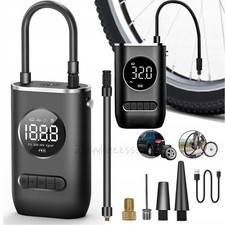 Elektrische Luftpumpe Akku Reifenpumpe 150PSI LCD Wiederaufladbar Luftkompressor