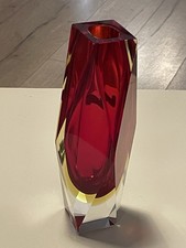 Original Murano Vase Rot Design Klassiker Italien Vintage 60er 70er