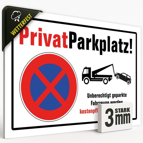 Parken verboten schild - parken,
