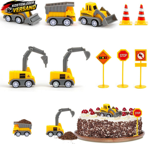 Kinder baufahrzeuge set - baufahrzeuge, 10