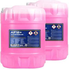 2 x 20 L MANNOL AF12+ KÜHLERFROSTSCHUTZ ROSA -40°C FERTIG-MIX für VW G12 G12+