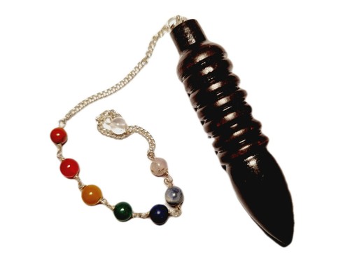 Chakra rosenholz pendel - 7,