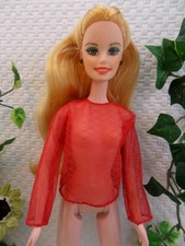 💙 Langarm Spitzenbluse Rot