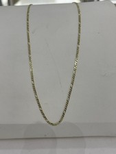333 GOLD Kette 50cm.Figarokette.Neue Halskette+Etikett.Gelbgold 8kt Gold