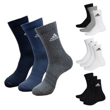 6 Paar Adidas Unisex Herren Damen Socken Sportsocken Cushioned Crewsocks