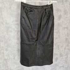 Lederrock Bleistiftrock Gr 34