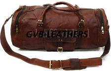 Vintage leder seesack reise - leder,