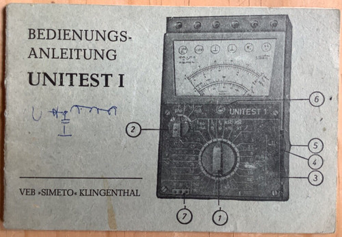 Bedienungsanleitung unitest - bedienungsanleitung, i