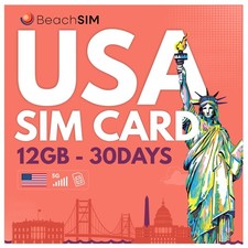 USA SIM-Karte 30 Tage. 12GB