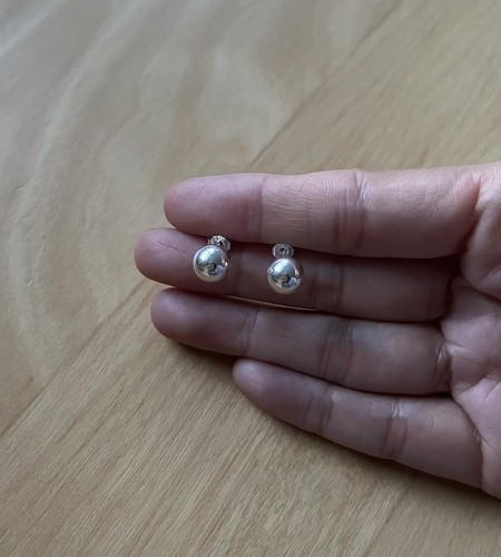 Ohrstecker kugel ball - kugel, rund