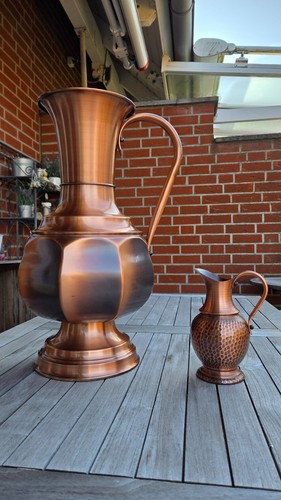 Große kupferkanne vase - kupferkanne, kanne