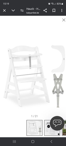 Hauck hochstuhl mit baby - hauck,