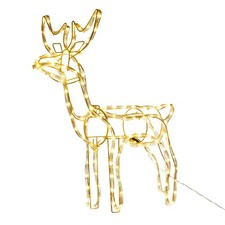 SPRINGOS LED Rentier 144 LEDs Leuchtfigur Lichtdekoration Garten Licht Warmweiß