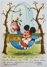 Vintage Postkarte MICKY MAUS &