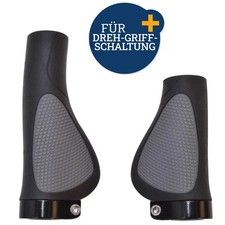 Set Fahrrad-Griffe Ergonomisch für Drehgriff Schaltung Kurz + Lang Lenker-Griffe