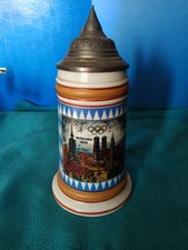 Bierkrug mit Zinndeckel