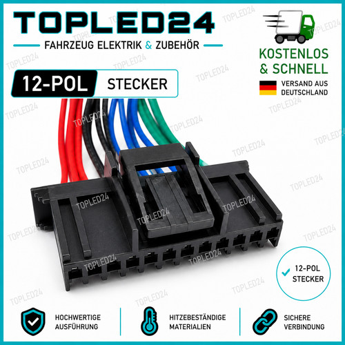 Neu 12pin stecker schwarz - neu,
