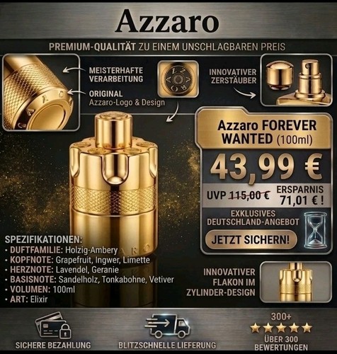 Azzaro forever wanted - forever, elixir