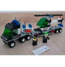 Lego Polizei Tieflader mit Helikopter Police Truck Hubschrauber City 6328