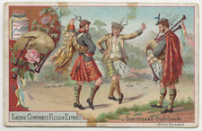45/409 SAMMELBILD - ALTE ZEITEN -  SCHOTTLAND DUDELSACK TANZ SCHOTTENROCK