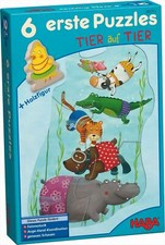 6 erste Puzzles - Tier auf