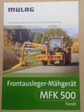 MULAG Frontausleger Mähgerät MFK 500 Fendt Traktor Prospekt Bulldog Schlepper