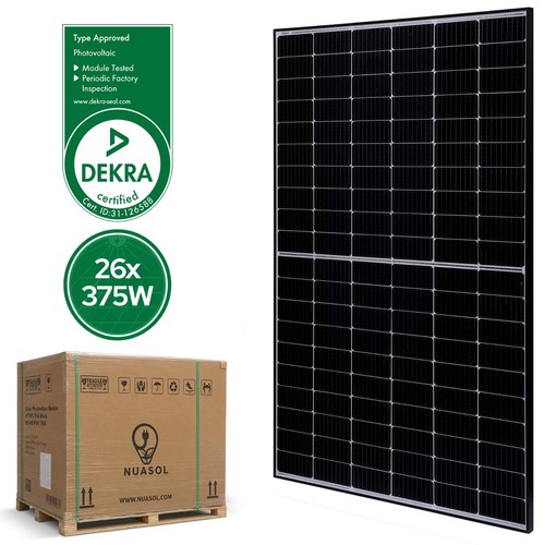 Nuasol 26x solarmodul - solarmodul, 375w