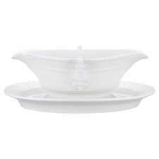 Sauciere mit Teller einteilig