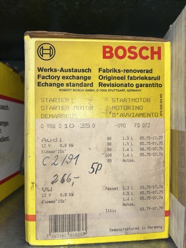 Bosch anlasser 986 010 - 0,