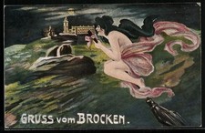 Künstler-AK Brocken, Brocken