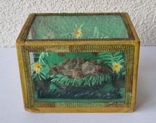 Schönes altes verglastes Fatschenkind / Fatschenkindl Süddeutsch Allgäu um 1870